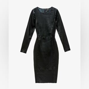New with tags AS by DF Mrs. Smith leather midi dress - fits like size small